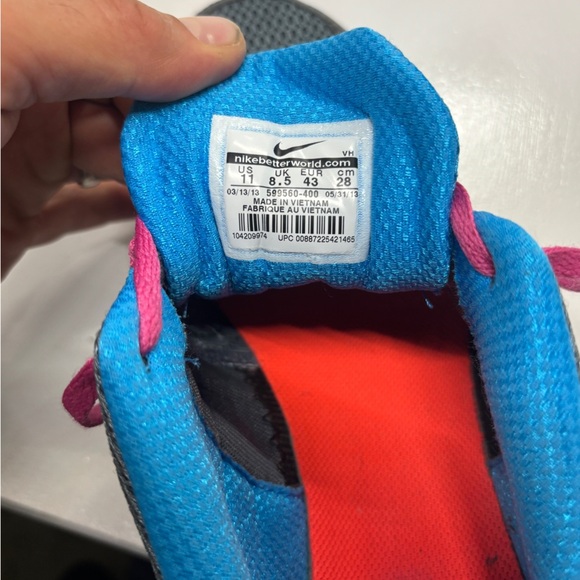 Nike Womens Running Shoes Dual Fusion Gray Pink Blue size 11 - Picture 11 of 12